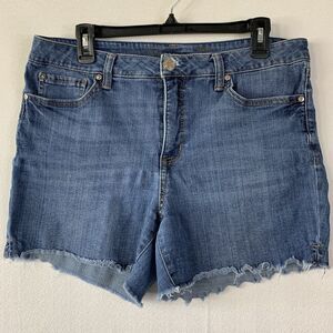 Seven7 Denim Jean Shorts Women 14 Distressed Frayed Hem Streetwear Grunge Pants